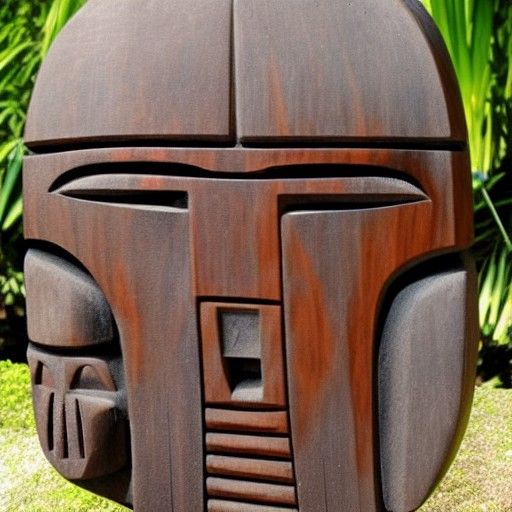 Ancient Boba Fett Tiki Carvings