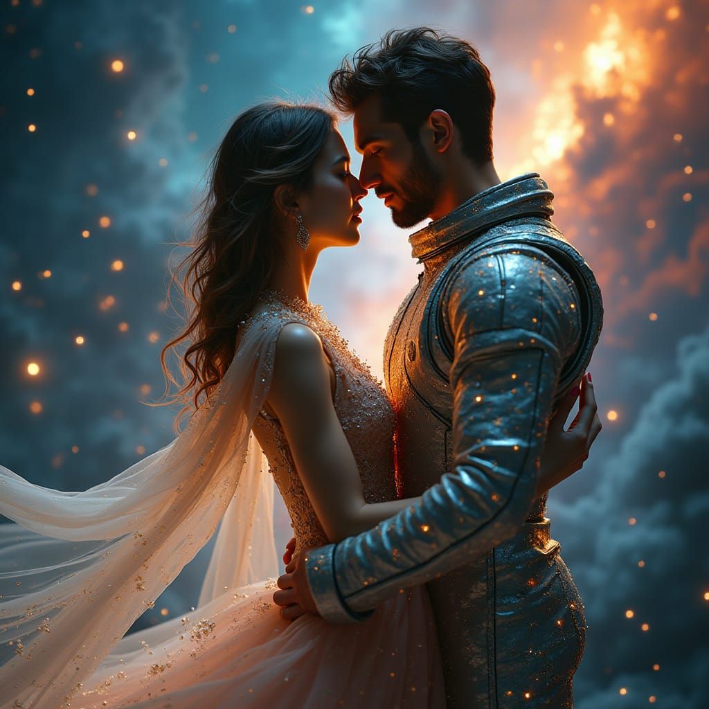 Cosmic Union of Lovers in Deep Space