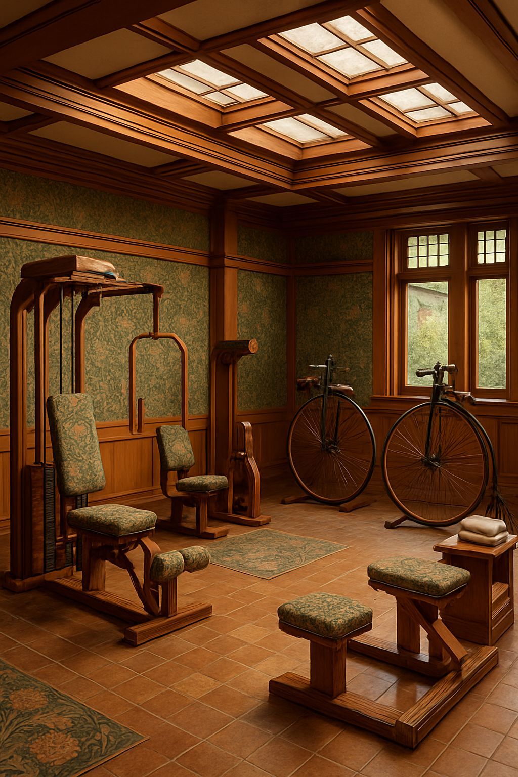 Spart Gymnasium by Frank Lloyd Wright with Touches of W&M Mo...