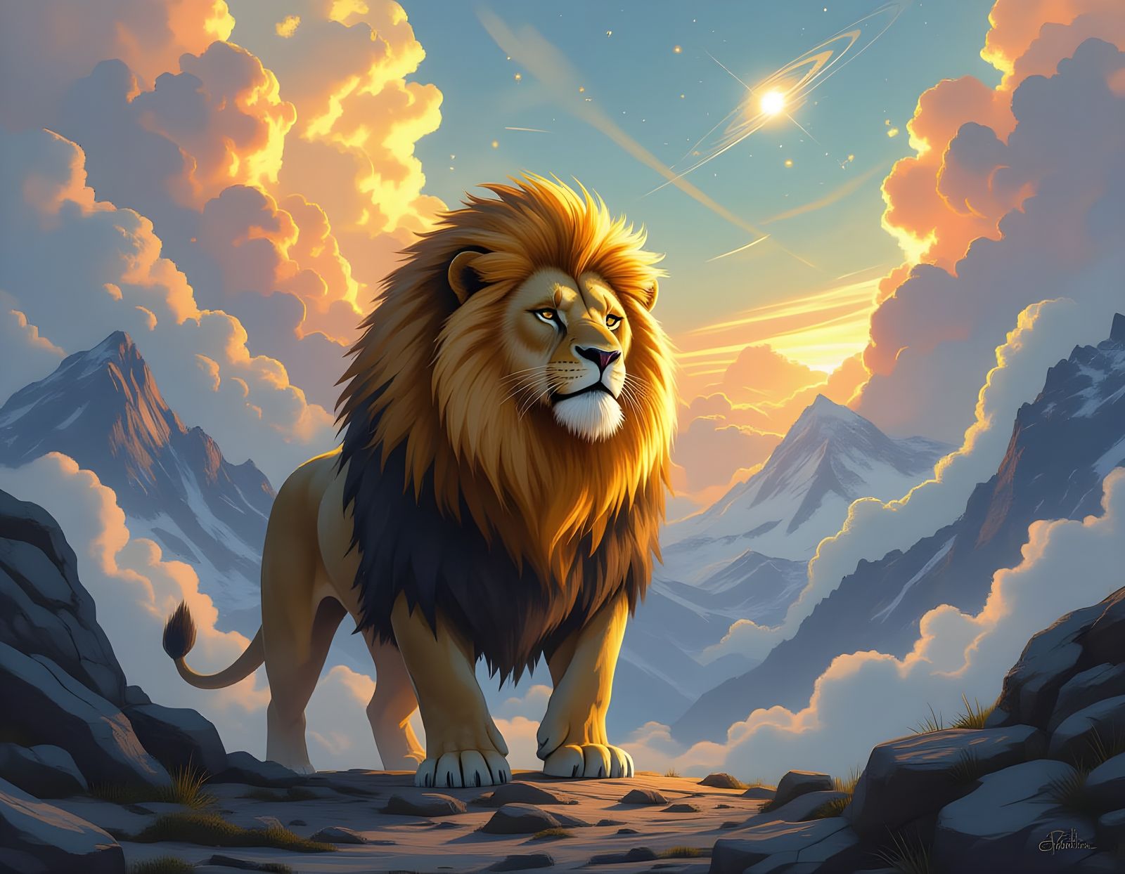 Nemean Lion Guardian: Fantasy Concept Art