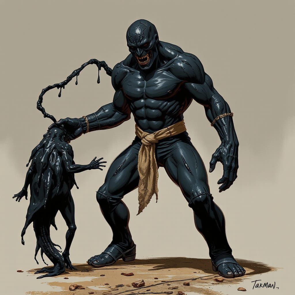 TarMan: A Terrifying Being of Living Black Tar