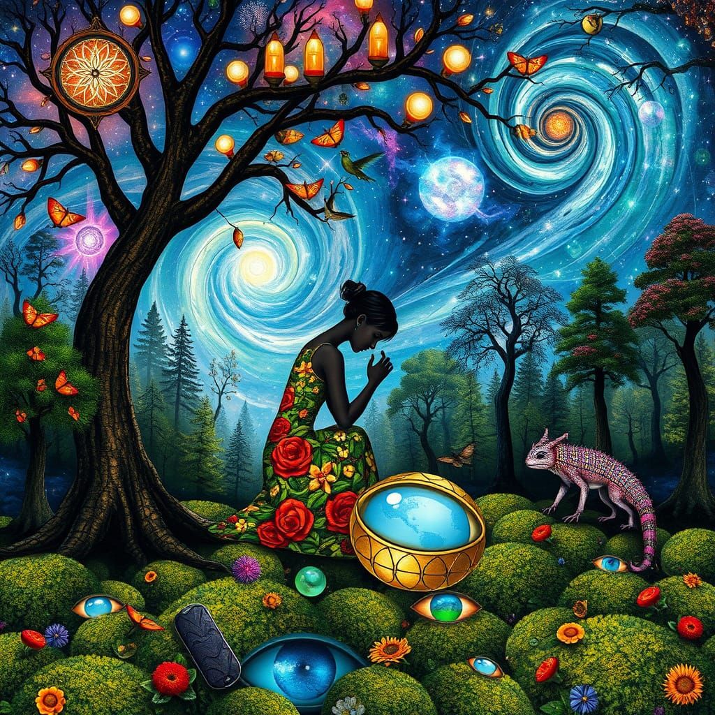 Mesmerizing 8K Digital Bio Art Collage