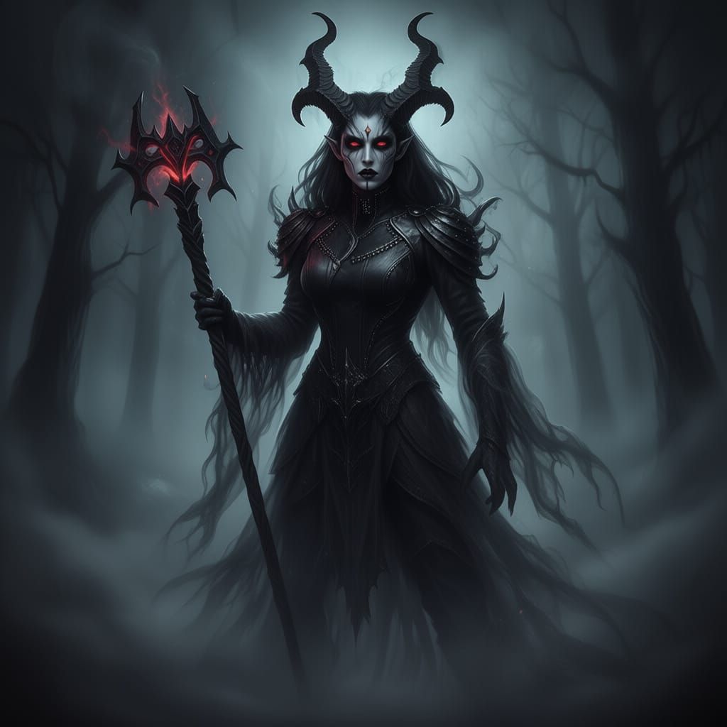 Demon Ghost Seeker Emerging from Shadows