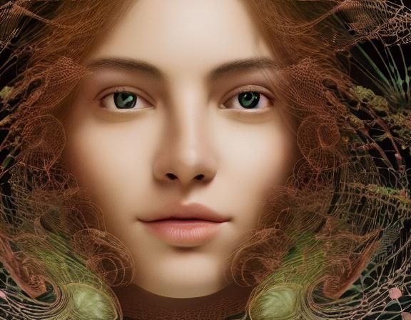 Ethereal Woman Becomes Music Instrument in Surreal Realism