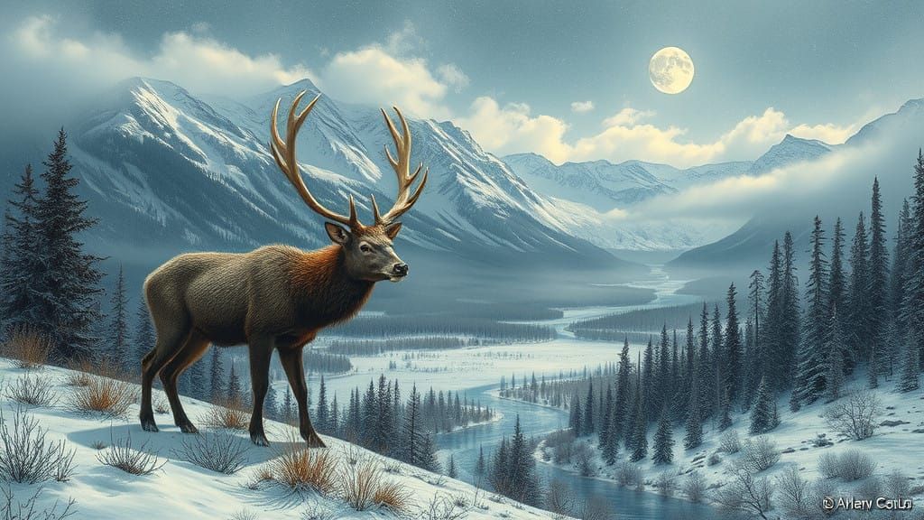 Surreal Winter Landscape in Alberta's Oldman River Valley