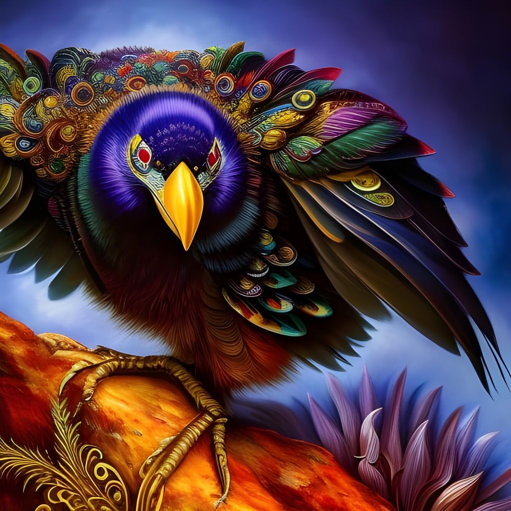 Ornate Crow in Rococo Style, Video Game Cutscene