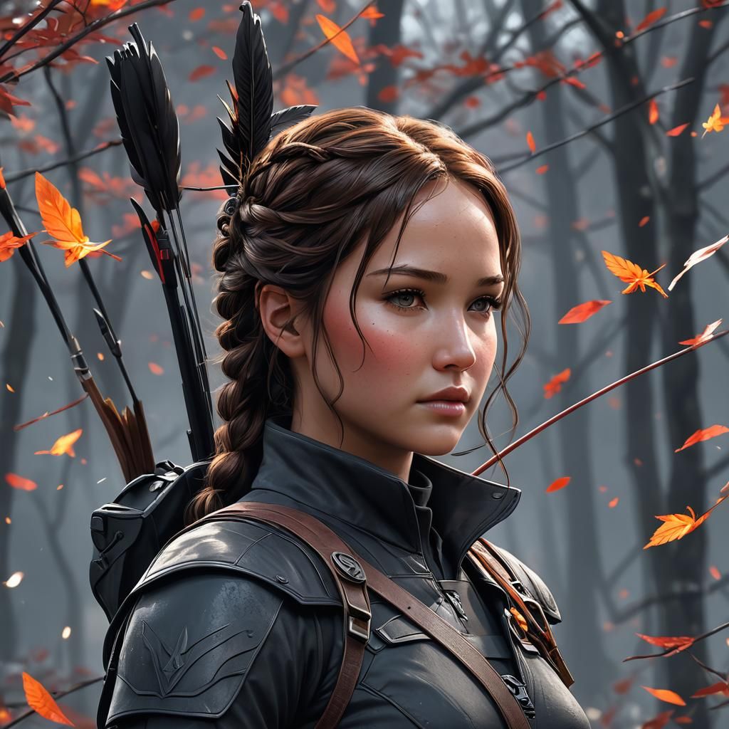 Katniss Everdeen: 3D Anime Art