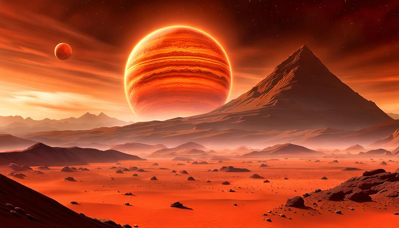 Proxima Centauri Planet Artwork: Red Dwarf Star