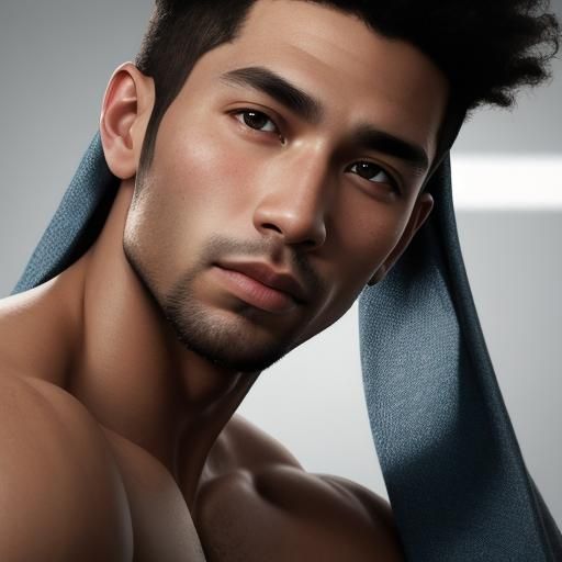 Striking Portrait of Young Men with Bokeh Effect