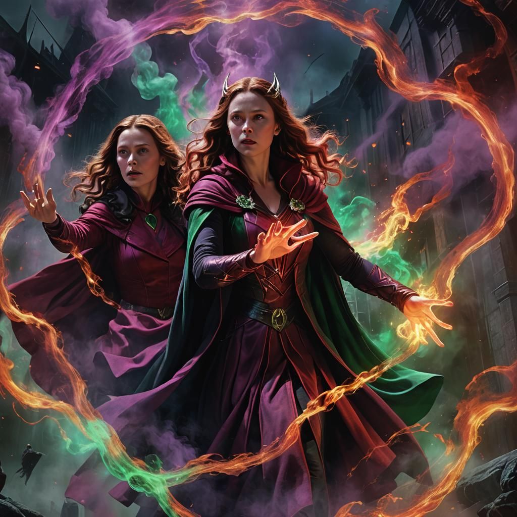 Scarlet Witch vs Agatha Harkness: Mystical Arena Duel