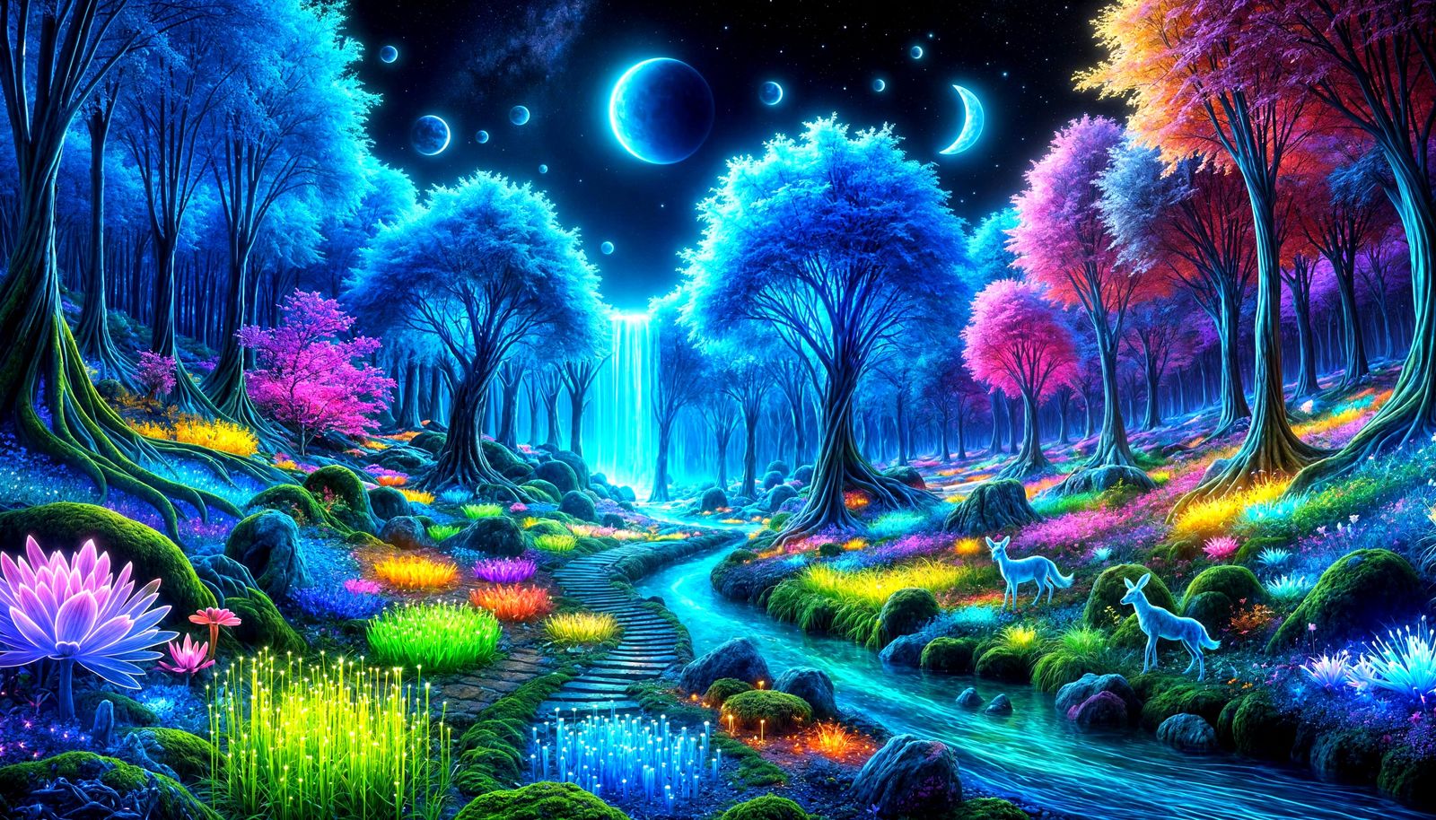 The Glowing Forest...