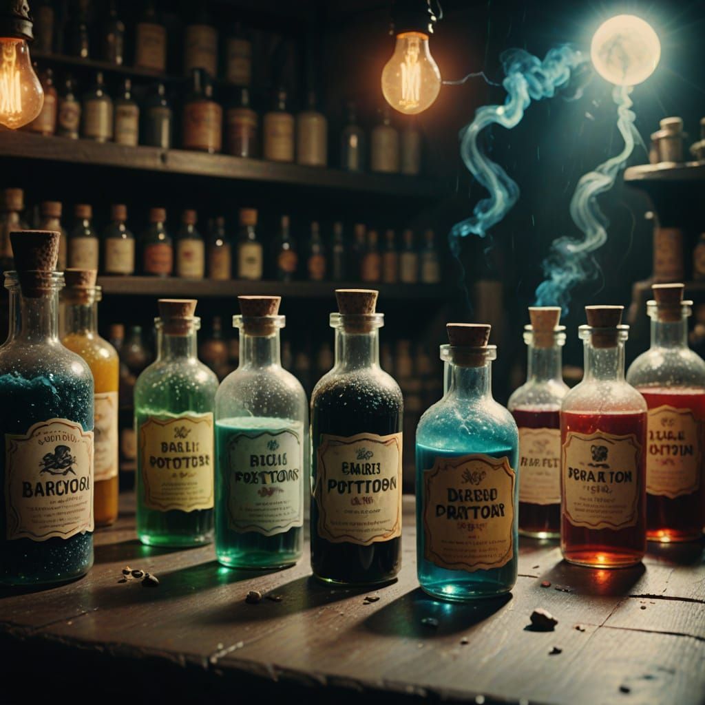 Enchanted Elixirs in Cinematic Whimsy