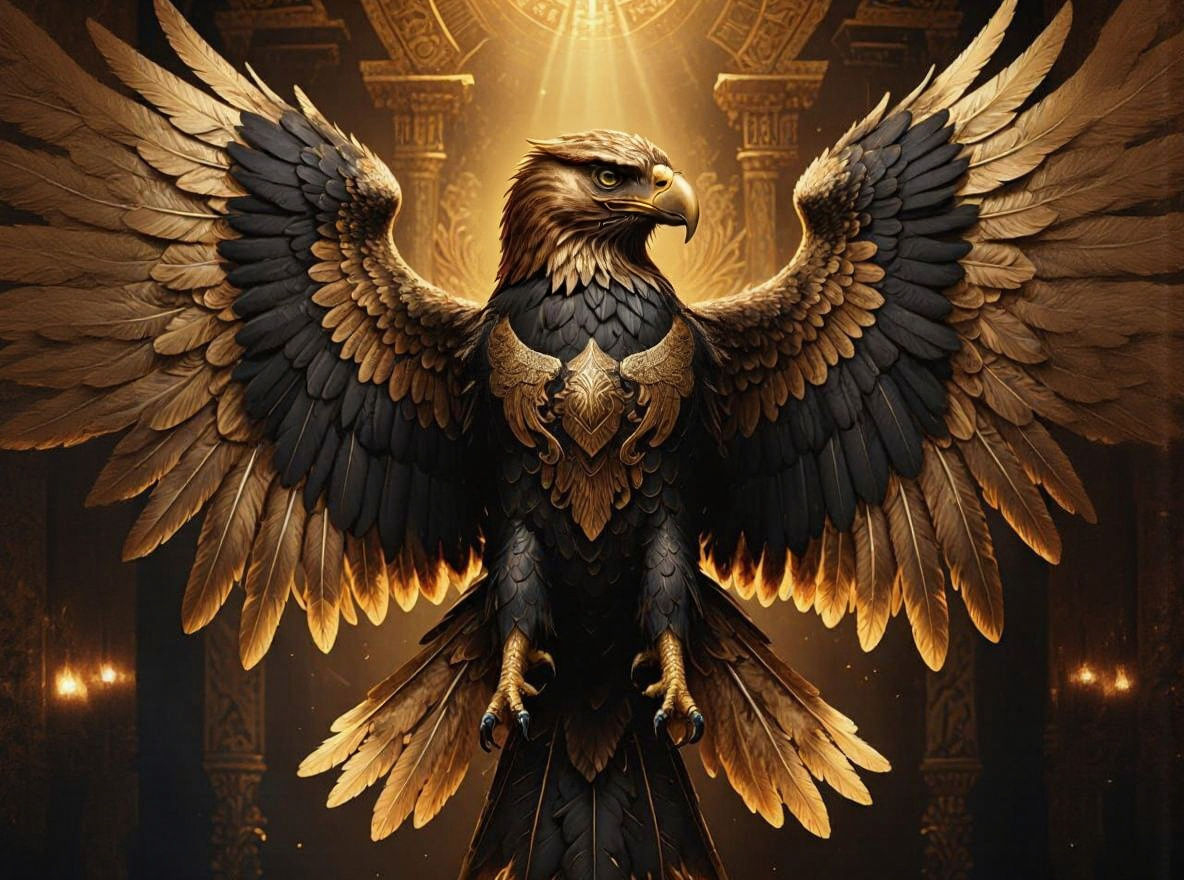 Two-Headed Eagle in Bold Byzantine Style