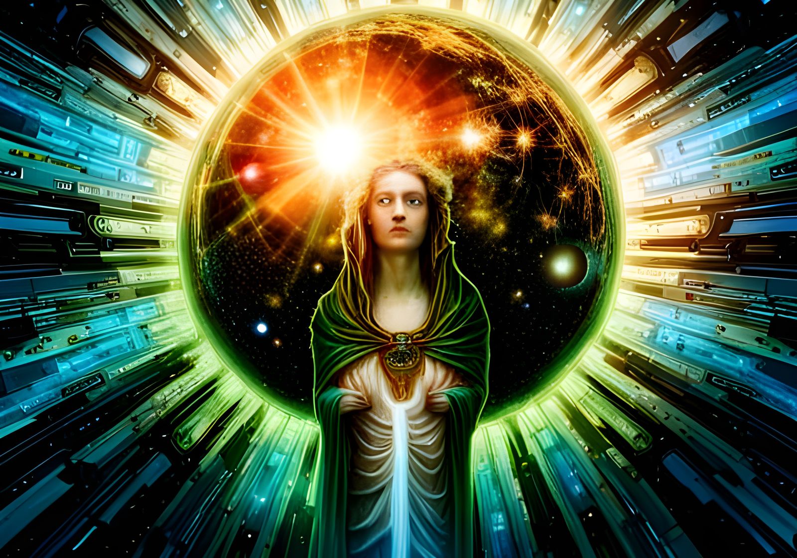 Surreal Scientific Objects in God Rays