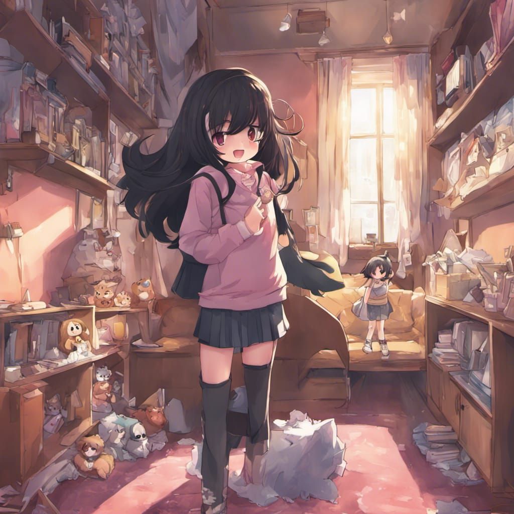 Anime Style: Girls in Furby Room