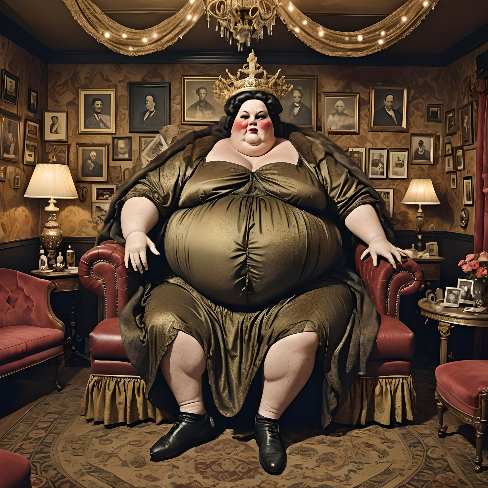 Morbidly Obese Burlesque Woman