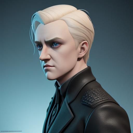 Draco Malfoy Reimagined as 3D Digital Art