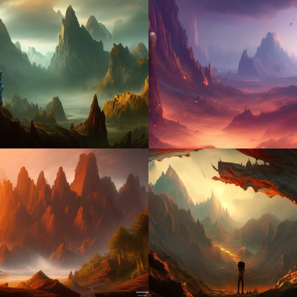 Detailed Matte Painting of Gigachad