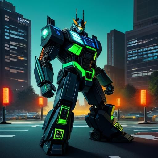 Autobot Transformer Dominates Cityscape