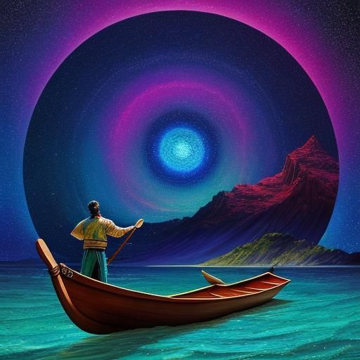 Holographic Astral Illustration of Self-Reliance