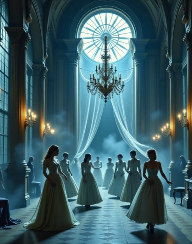 Haunted New Year's Ball in 18th <lora:1812 Romance Era:1.0> ...