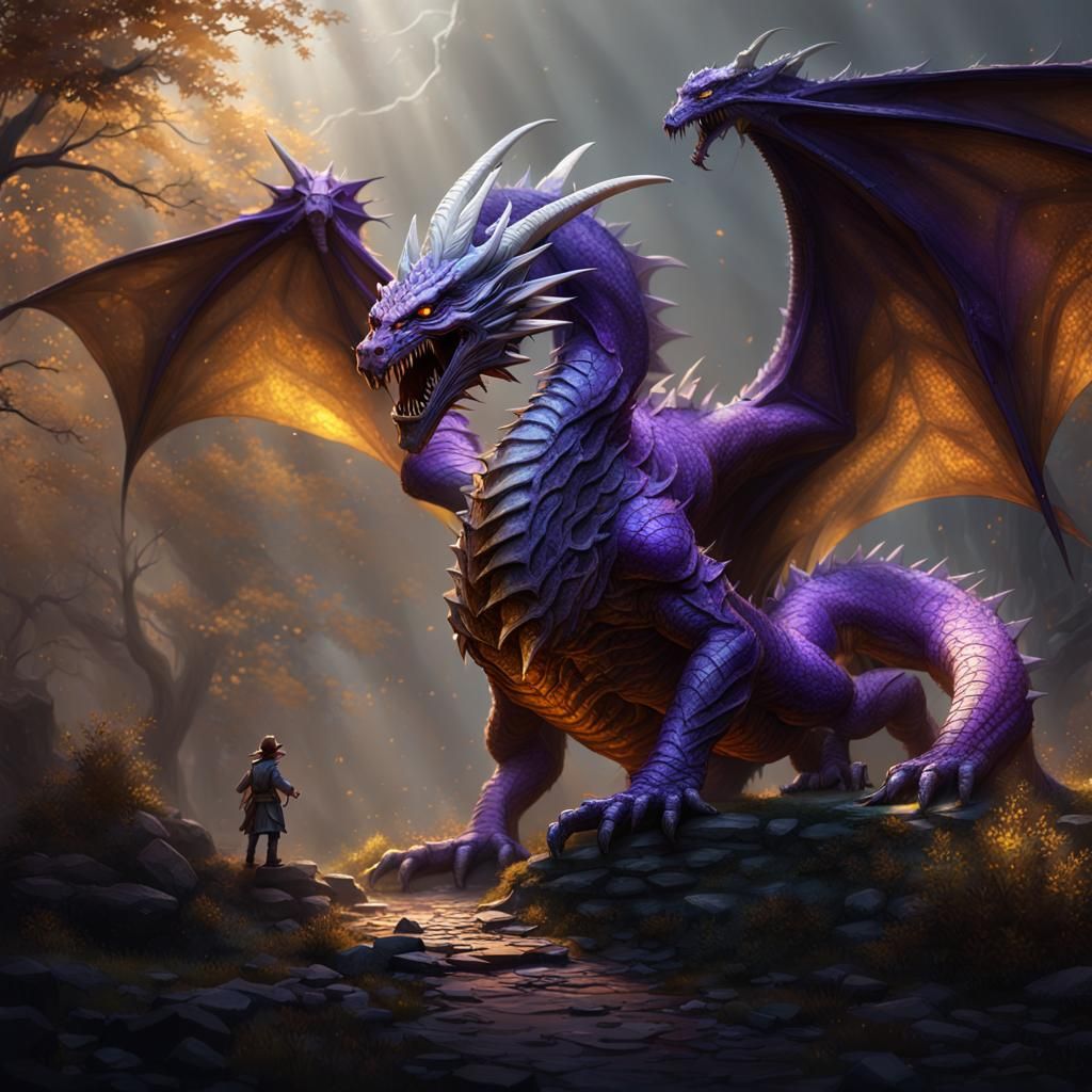 Tattered Dragon Growl: Dark Fantasy Concept Art