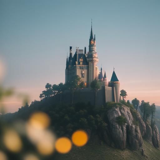 Majestic Castle in Professional Photography Style