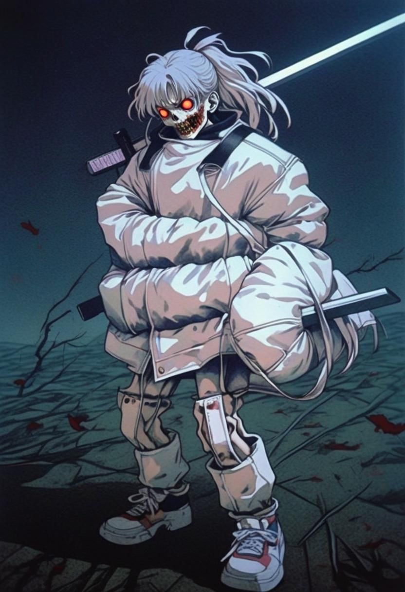 90s Anime Horror Art Style