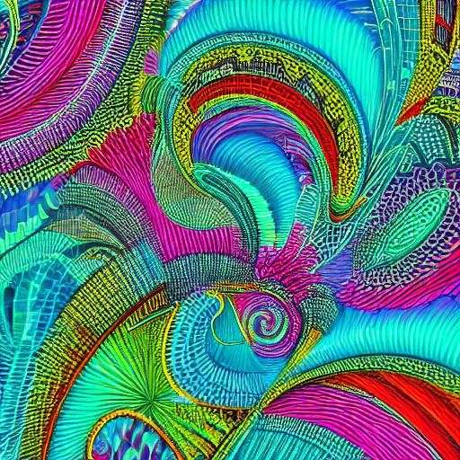 Futuristic Fairy Town in Synthwave Style