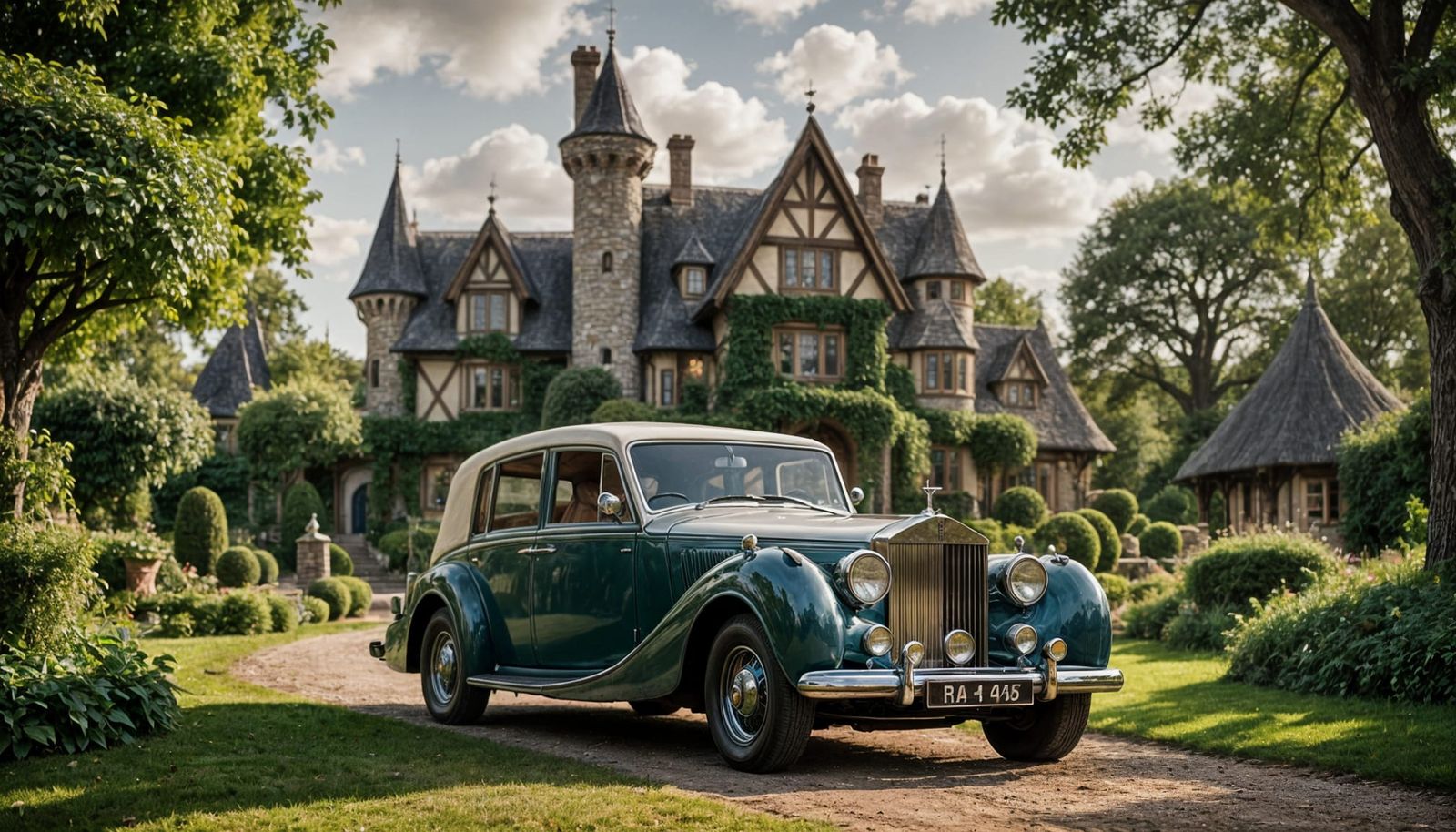 Luxury Car Meets Whimsy in Enchanted Forest