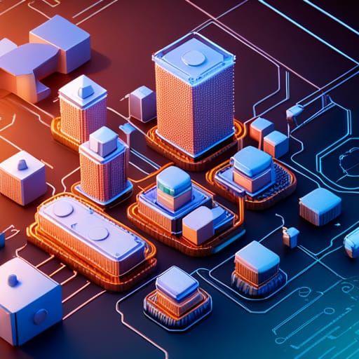 Futuristic Mech Integration in Sci-Fi Style