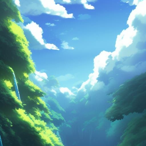 Water in Studio Ghibli Anime Style