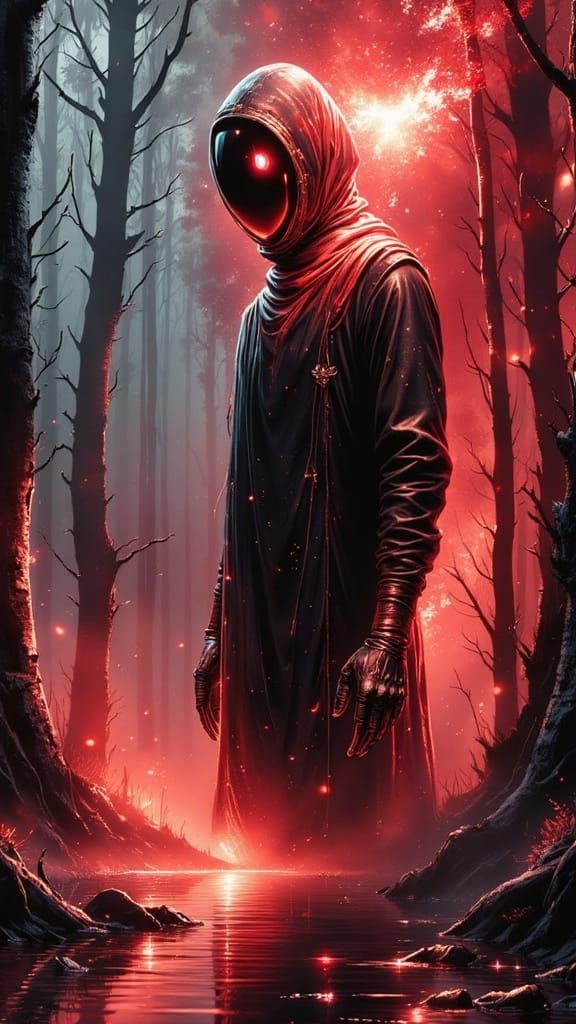 Crimson Mist of Fear with Smirking Death Adder