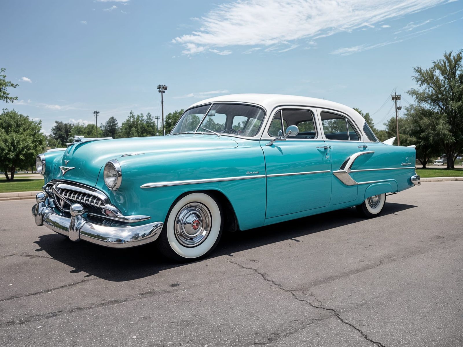 1950s DeSoto Adventurer in Magazine Advertisement Style