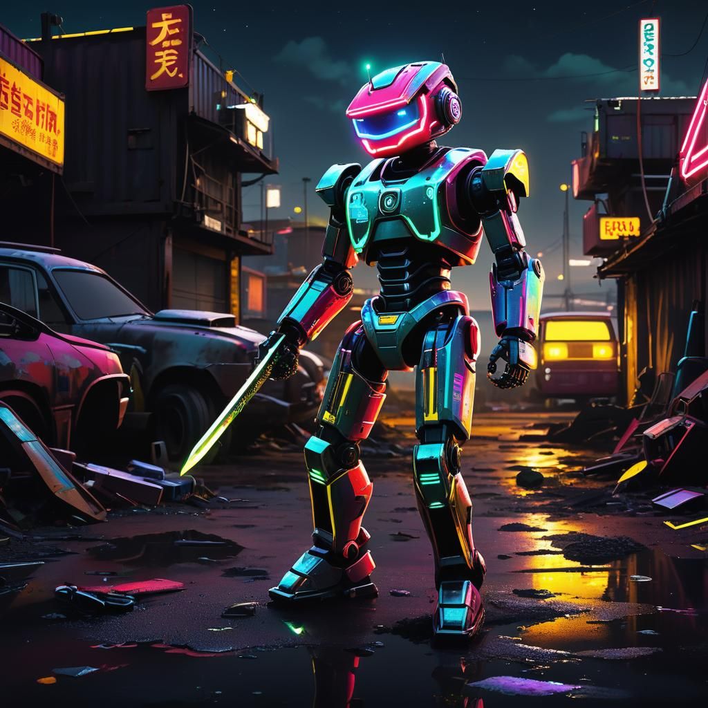 Protecting the junkyard at night