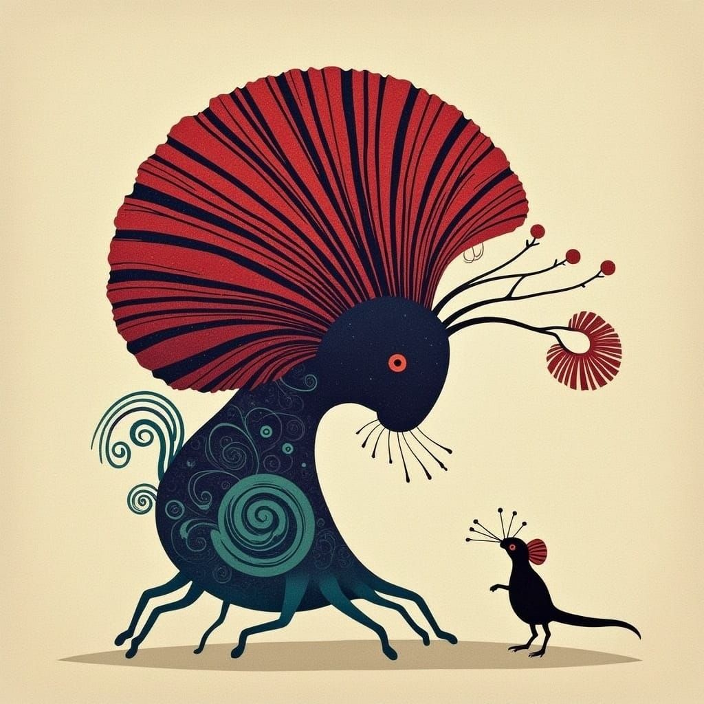 Abstract Cicada Song: An AI Generated Image