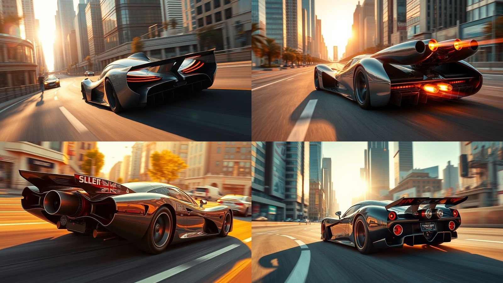 Jet-Powered Supercar Races Thrust SSC: Photorealistic Art