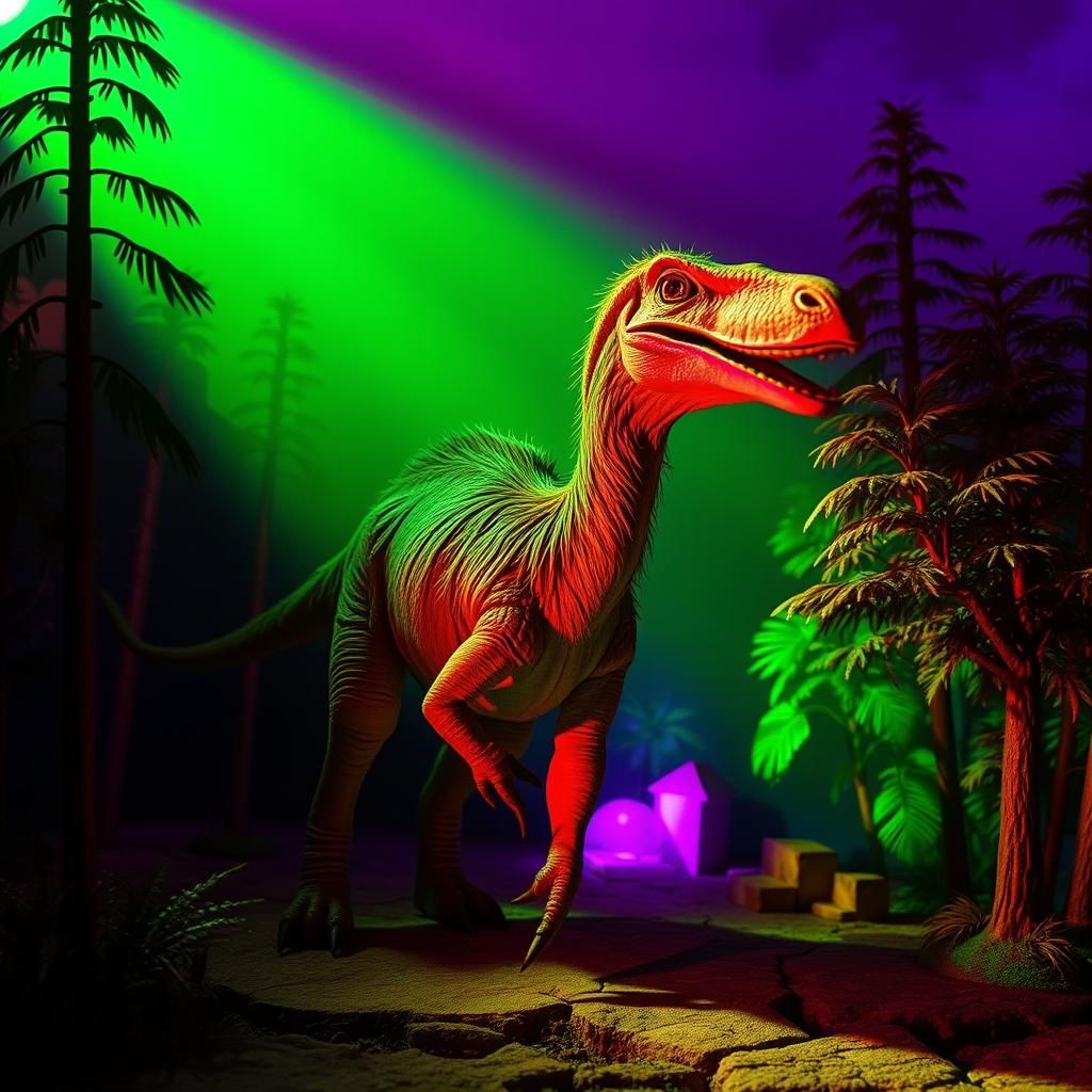 Dinotopia Medieval Village with Megafauna Diorama