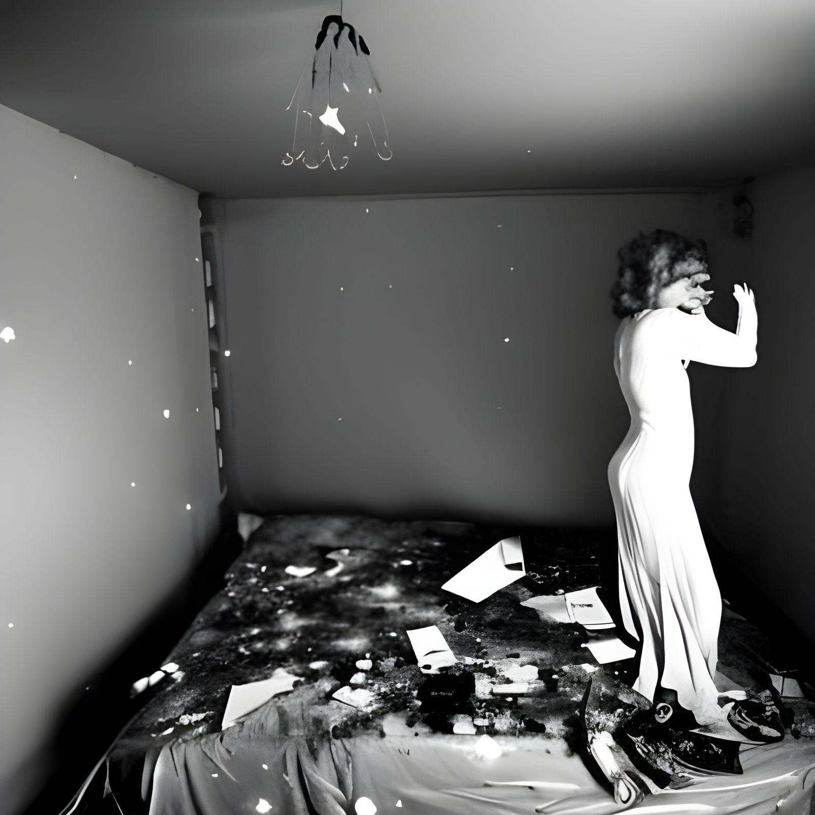 Woman in Space: Surreal Sci-Fi Dreamscape