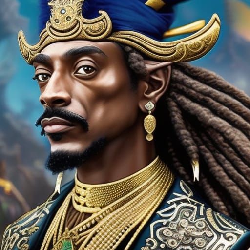 Snoop Dogg Pirate Portrait: Intricate Pencil Sketch