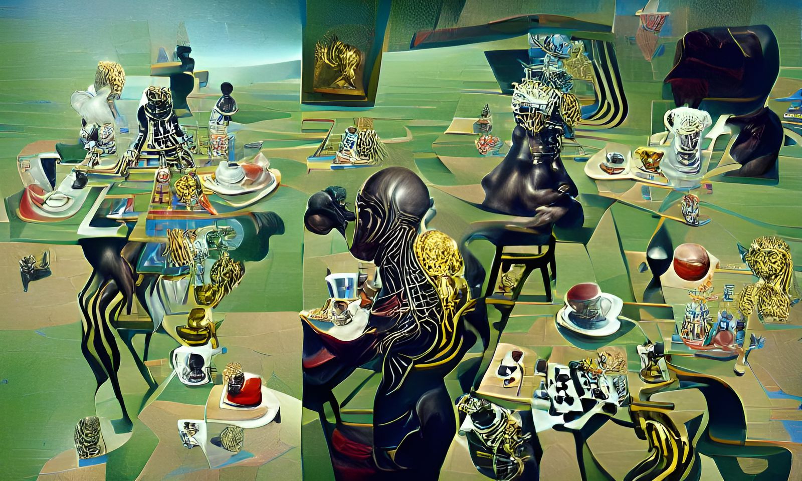 Quantum Hypersurrealism: Chess and Tea Time