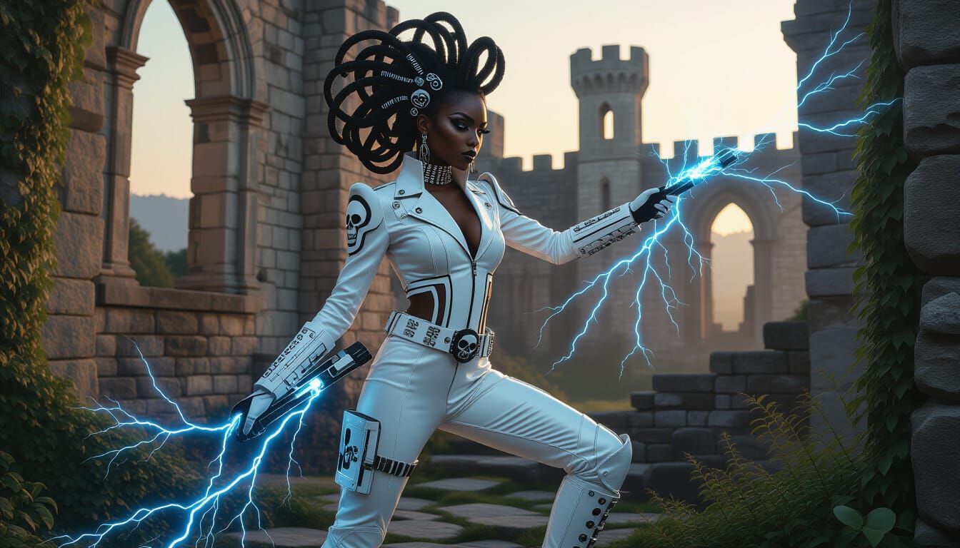 Afrofuturistic Sorceress Wields Electric Power in Cyberpunk ...