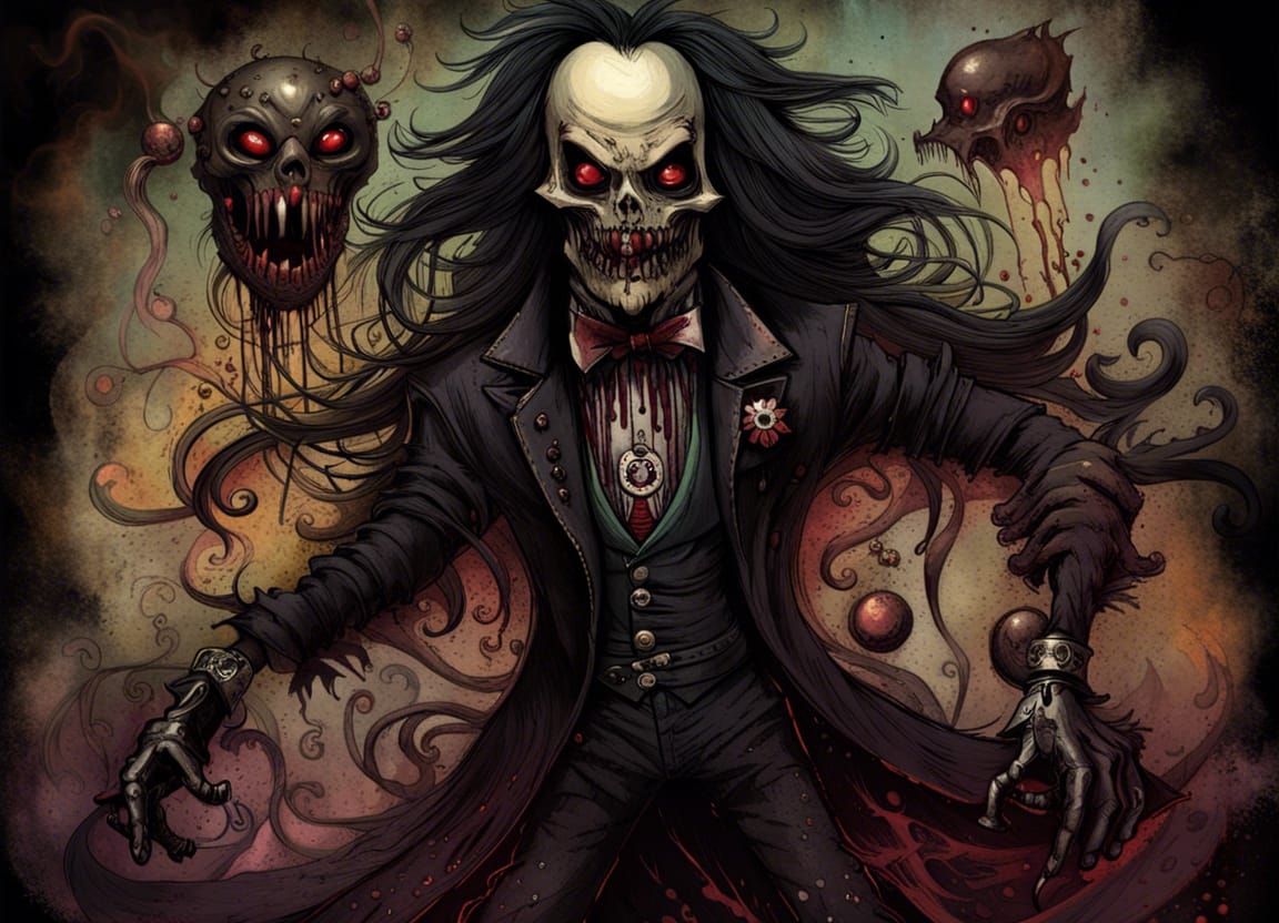 Dark Gothic Abomination in Gritty Style