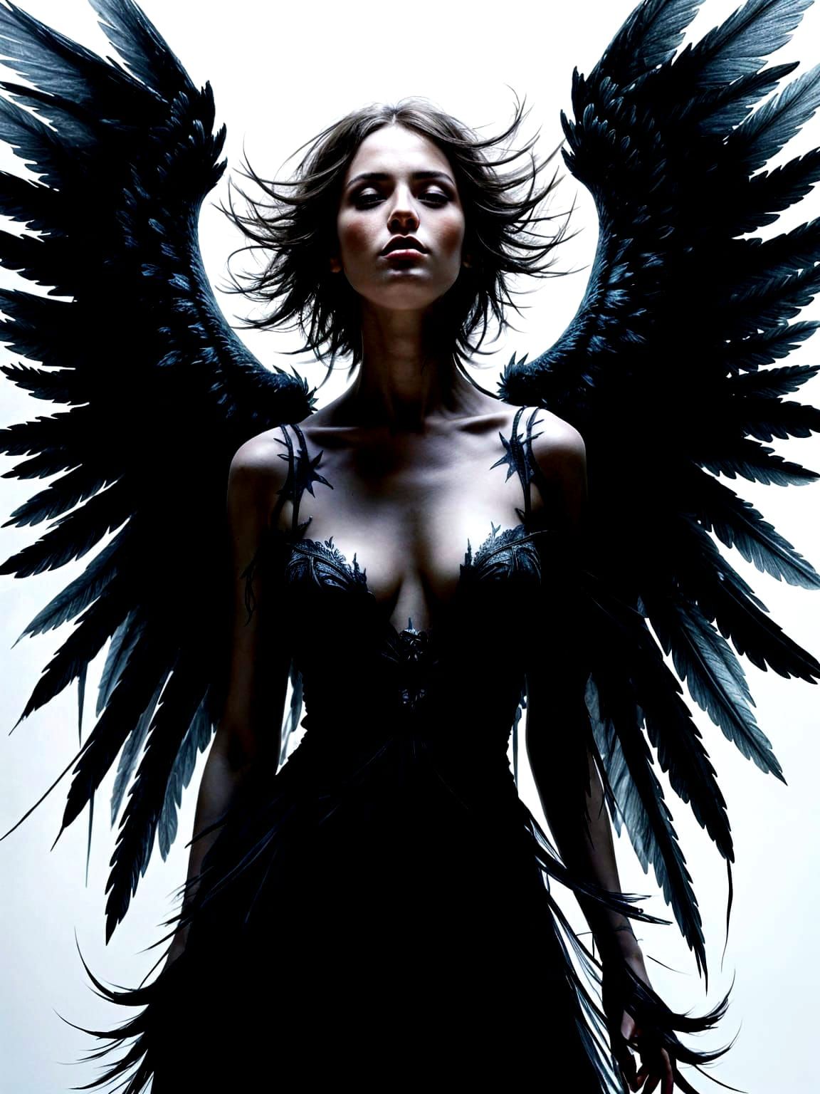 Dark Angels in Ethereal Digital Painting