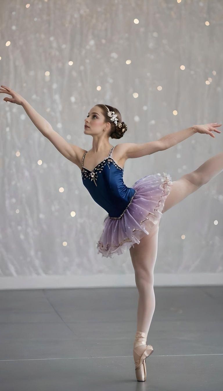 Sugarplum Fairy Ballerina on Stage in Professional Photo