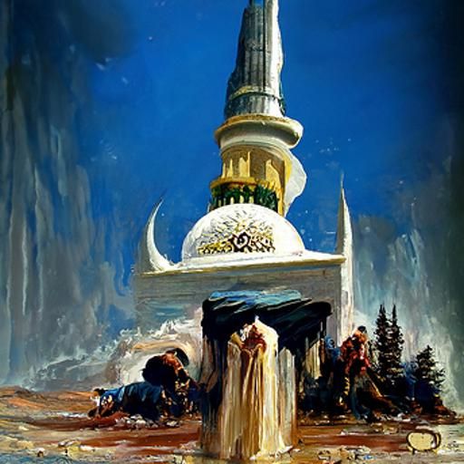 Islamic Art in Oil Painting by James Gurney
