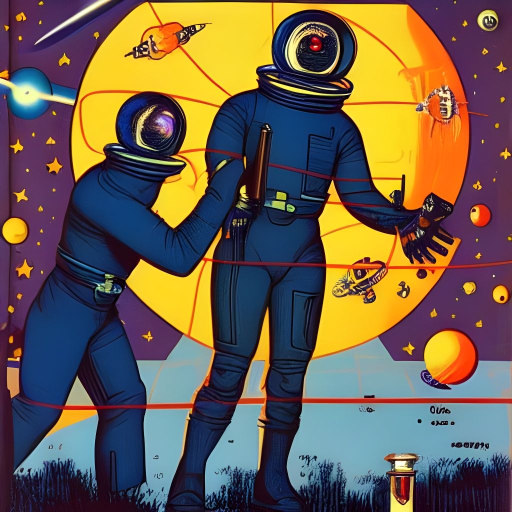 Unsettling Artwork: Space Morons' Terrifying Plan