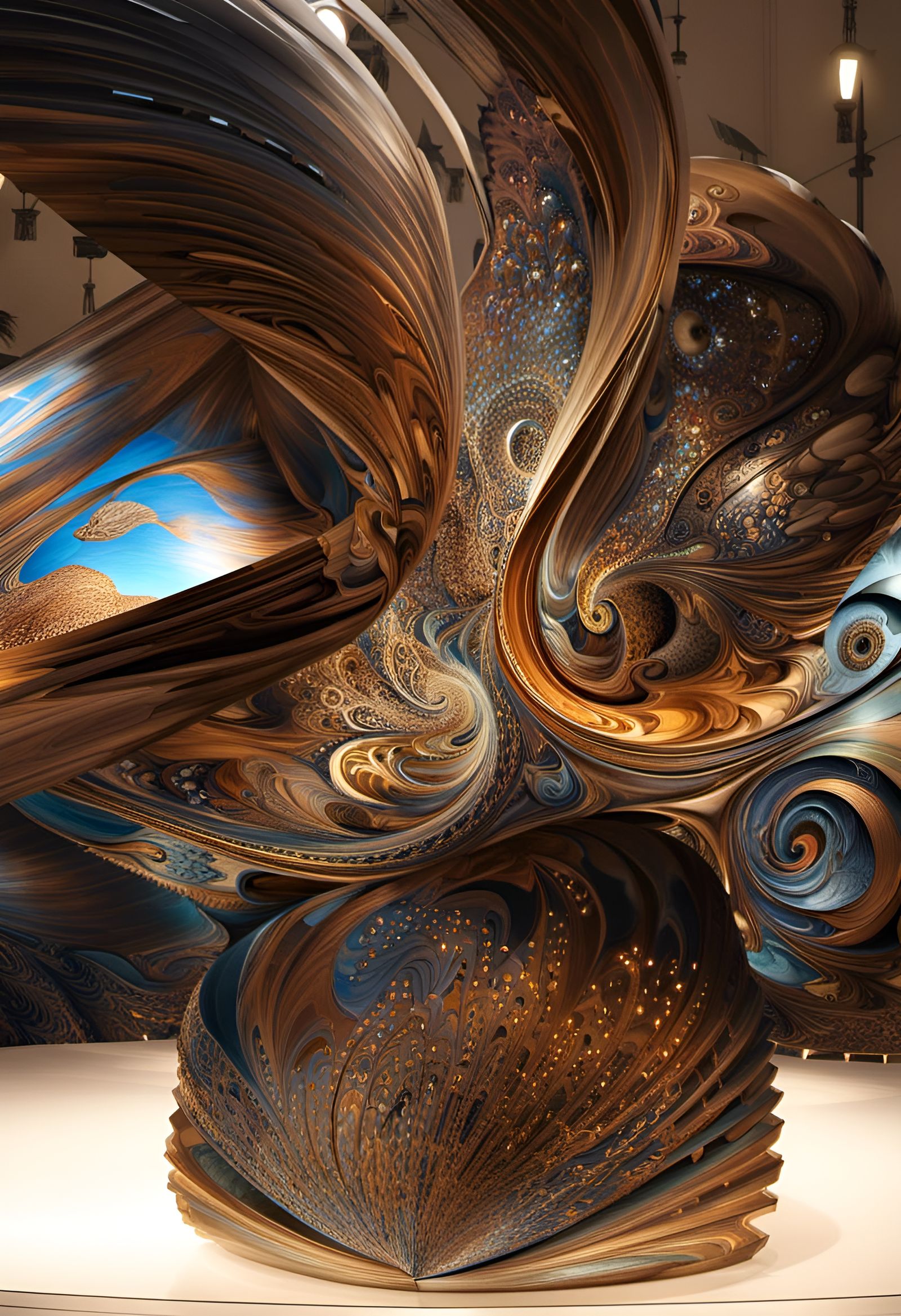 Hyperdetailed Abstract Art with Folk Singers