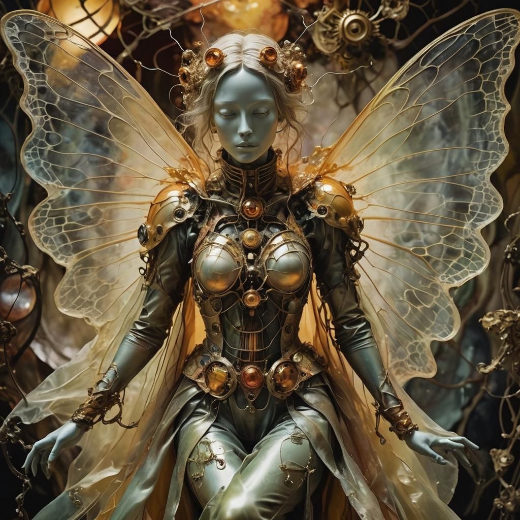 Abstract Expressionism: Vivid Ink Colors with Empty Chat Bub...