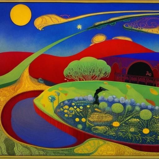 Kay Nielsen Style Fairytale Scene